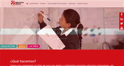 Desktop Screenshot of institutoapoyo.org.pe